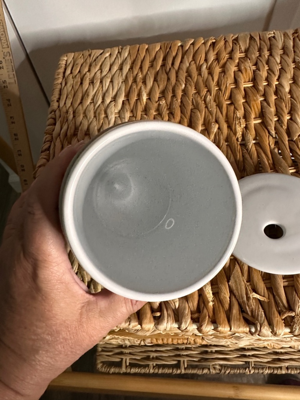 The Pampered Chef White Ceramic Egg Cooker - Picture 3 of 9